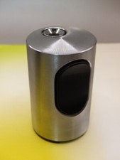 Älteres schweres silbernes Braun Tisch Feuerzeug Zylinder funktioniert  Sammler