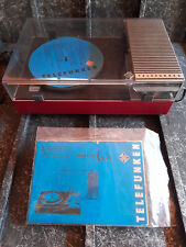 60's TELEFUNKEN-Plattenspieler * ORIGINAL 1968 * mit Bedienungsanleitung