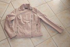 Flame  Lederjacke Kunstleder Gr. L rose beige Damen