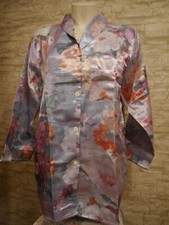 ¨‘°º☆ღ  Damen Satin Schlafanzug Oberteil Pyjama Gr 40 42 Glanz angeraut ღ☆º°‘¨