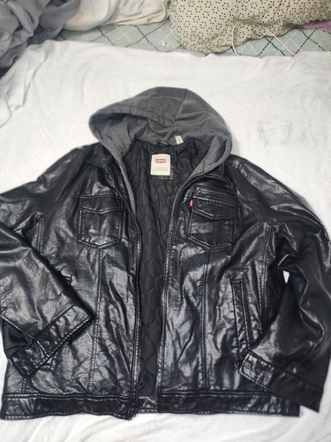 Levi kunstleder truckerjacke - levi's,