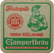 ALTER BIERDECKEL Gampertbräu