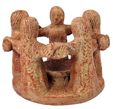 Teelichthalter Kerzenständer Freundeskreis 5 Frauen - 13*16*16*16 cm