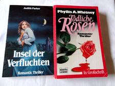 2 Romantic Thriller + Tödliche Rosen ( Großschrift ) + Insel der Verfluchten