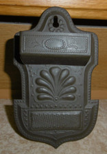 Jugendstil Streichholzhalter Wandhalter Reibefläche für Küche Ofen Kamin wie neu