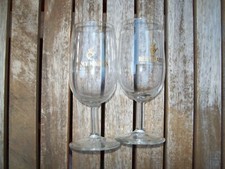2  x Remy Martin Fine Champagne Cognac Gläser 10cl mit Fuß Vintage Retro
