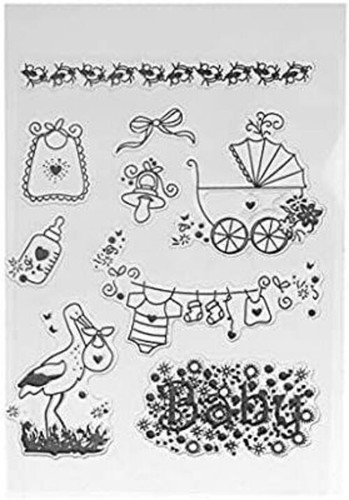 Baby geburt silikonstempel - baby,
