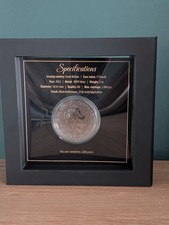 5 Pounds  Großbritannien 2022 , 2 Oz Silber Golden Enigma Lion Black Ruthenium