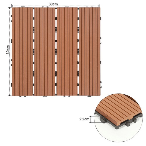 Wpc fliesen 30x30 - cm, /