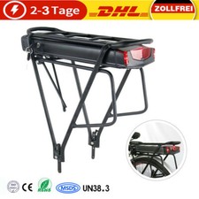 Gepäckträger E-bike Akku 36V 13Ah 15Ah 17,5Ah 20Ah für Elektrofahrrad Batterie