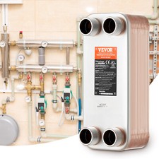 VEVOR 30 Plattenwärmetauscher 4x1-1/4Zoll MNPT-Anschlüsse 316L Edelstahl