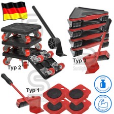 Möbeltransport Set 5-tlg Transportroller Möbelroller Rollbrett Möbelheber Umzug