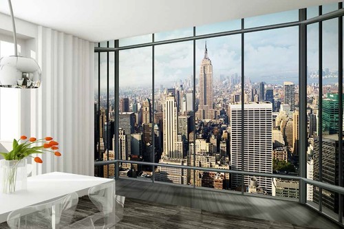 Tapete wandbild new - new, blick