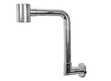 Raumspar-Siphon - Geruchsverschluss - DIN-Anschluss - Reinigungsöffnung (B)