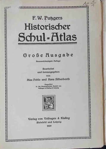 Historischer schul atlas zur - historischer, schul-atlas