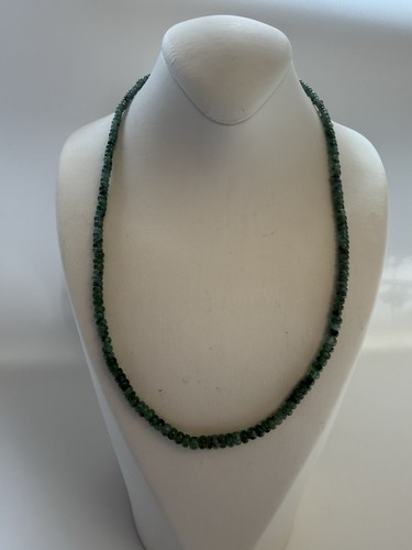 Kette edelstein smaragd - smaragd, silber