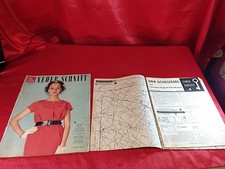 Alte Mode Zeitschrift Neuer Schnitt Schnittmuster August 1959 Schnittbogen (4752