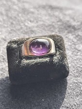 Schöner Silberring 925 Silber Amethyst FS Franz Scheuerle offen Gr. 53 Vintage 