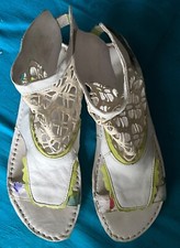 Dkode Damen Sandalen Größe 39, weiß, Leder