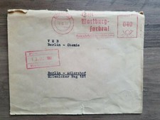 Briefstück, Stempel, Wartburg-farben, Eisenach, Poststempel, Eingangsstempel 