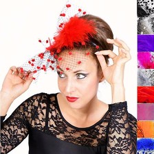 Fascinator haarreif federn - am,
