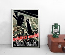 Poster Luftschutz Zivilschutz
