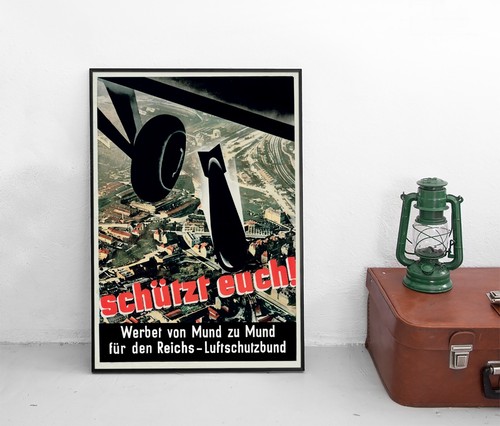 Poster reichsluftschutzbund - poster,
