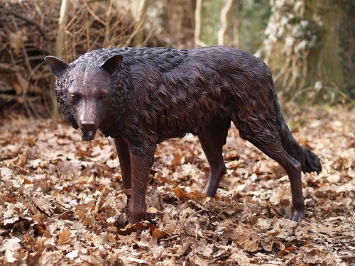 Bronzeskulptur wolf sofort - wolf,
