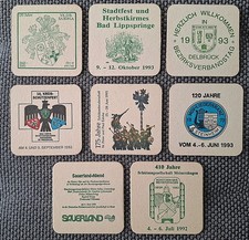 8 Bierdeckel --- Brauerei Veltins, Meschede (Grevenstein)