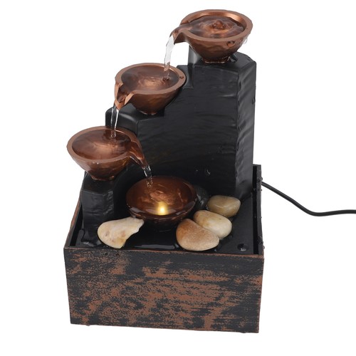 Usb tischbrunnen mit led - mit,