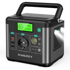 SWAREY Tragbare Powerstation 300W/222Wh Power Bank Solar Generator Stromspeicher