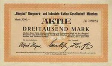 BERGINA Industrie 1923 München Erbendorf Thiersheim Wunsiedel Waldershof 3000 M