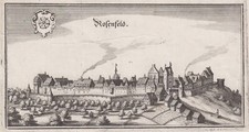 Rosenfeld b. Balingen Original Kupferstich Merian 1643