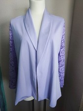 Blazer mit Spitzenärmel