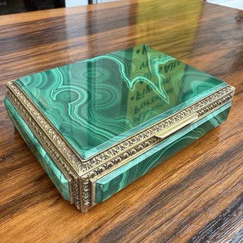 Malachit schatulle etui silber - etui,