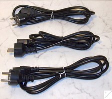 3x Kaltgerätekabel EXTRA-LANG ca. 1,9m gerader Stecker 230V Anschlusskabel _gp