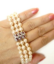 3 reihiges Akoja Zuchtperlen