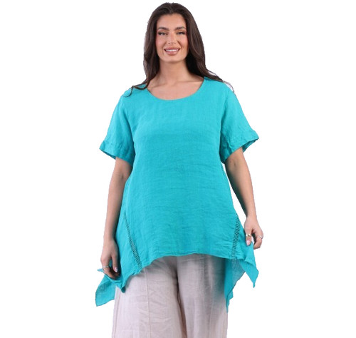 Made italy leinen tunika - made, in
