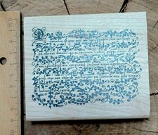 Hintergrundstempel Text mit Ranke 91615 Tin Can Mail auf Holz