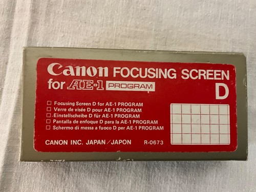 Canon focusing screen for 1 - screen, ae-1