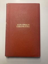 1930 Friedrich Nietzsche Also sprach Zarathustra Leder Ledereinband