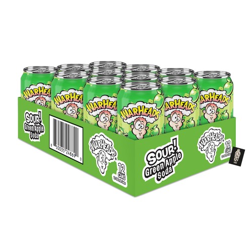 Warheads sour green - green, soda