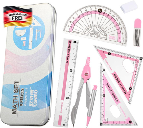 Geometrie set teilig für - set, 8-teilig