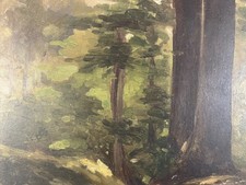 Öl Auf Tafel Studie Antriebswelle Französische Schule XIX Eme IN Sein Rahmen Alt