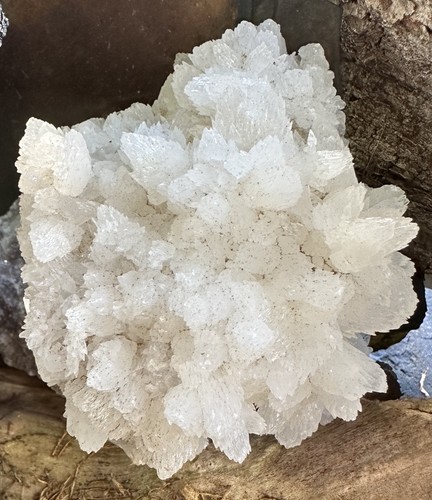 9x8cm calcit auf - calcit, galenit