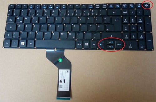 Tastatur acer aspire es1 524 - acer,