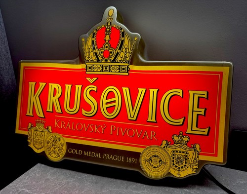 Vintage krusovice bier - krusovice,