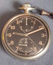 Seltene " MINERVA " Militär-Taschenuhr  2.WK  Chronograph u. Stoppuhr  vor 1940