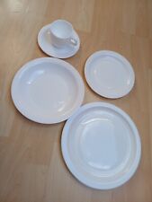 teller set 12 personen weiß