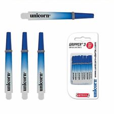 15 UNICORN Dart Shaft Schäfte Gripper 3 Two Tone Blau Weiß Gary Anderson Medium